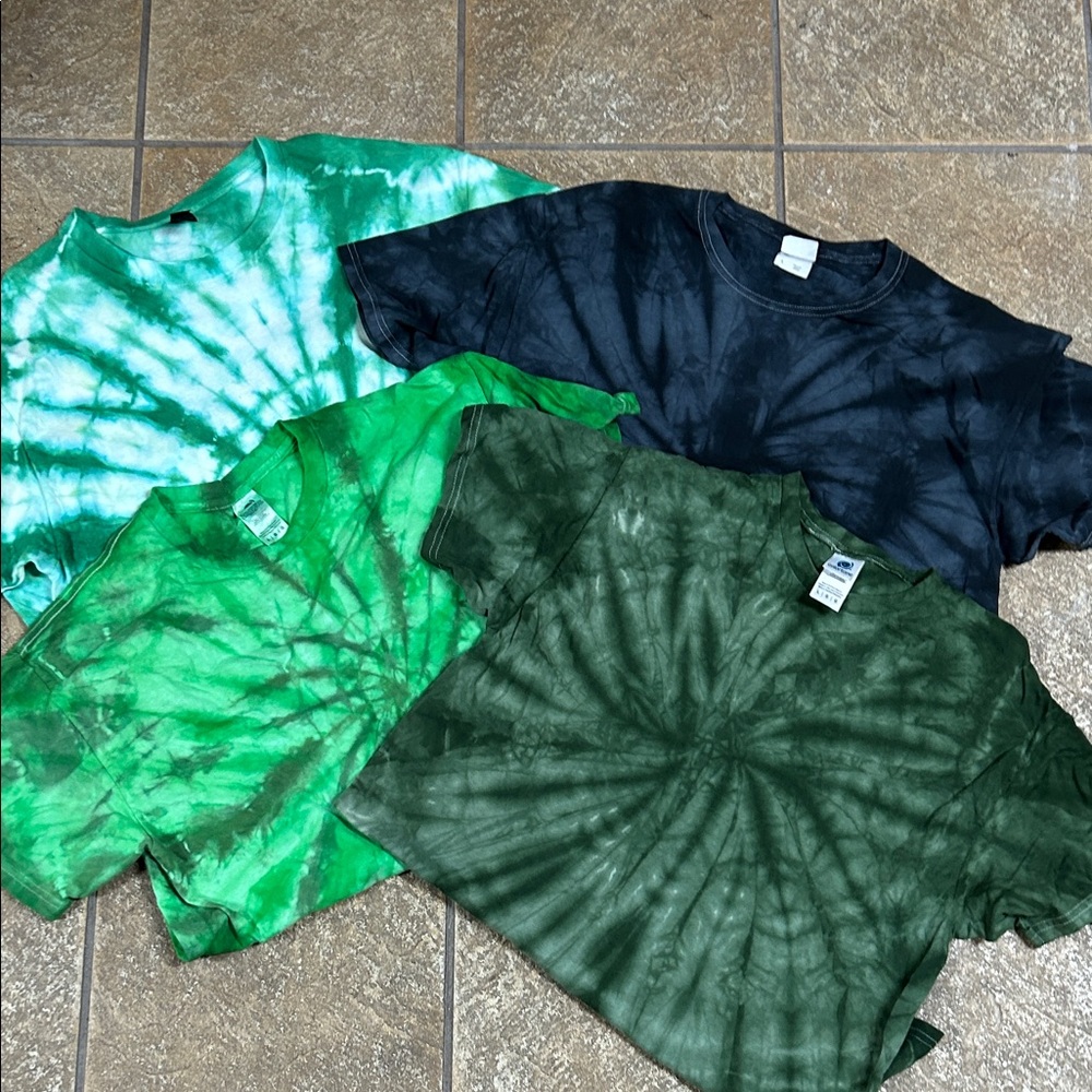 Set of 4 Tie Dye T Shirts